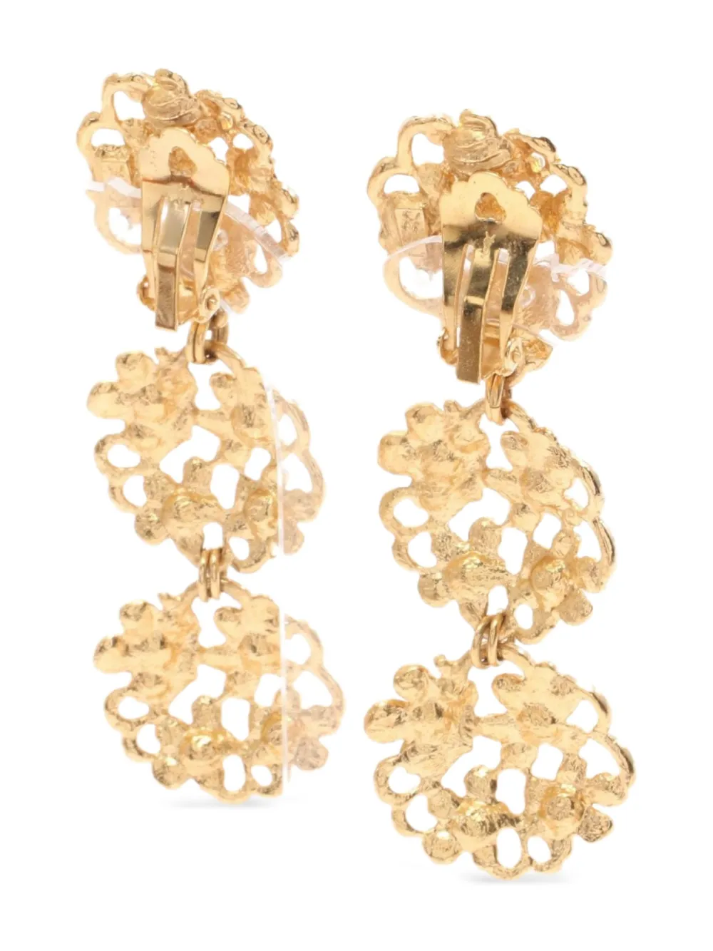 Saint Laurent Pre-Owned 2000s floral earrings | Image 2