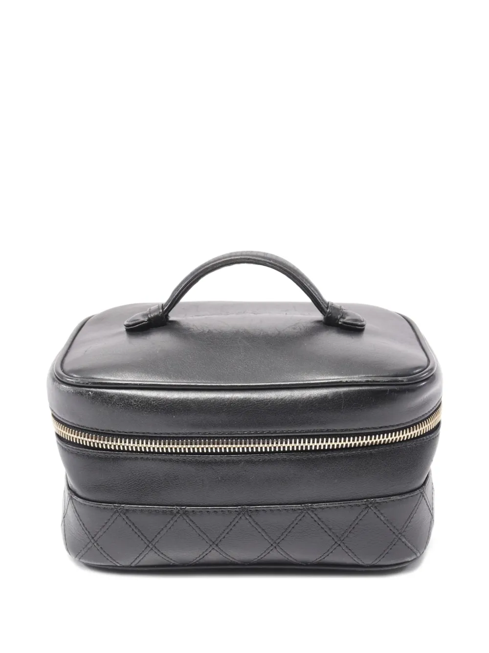 CHANEL Pre-Owned 1986-1988 バニティバッグ - ブラック CHANEL Pre-Owned 1986-1988 バニティバッグ - ブラック