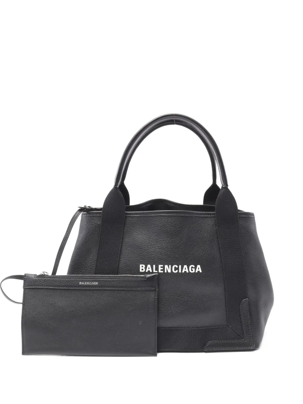 Balenciaga Pre-Owned 2000s small Navy Cabas tote bag | Black | Image 1