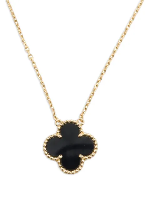 Van Cleef & Arpels Pre-Owned 2010s 18K yellow gold Alhambra necklace