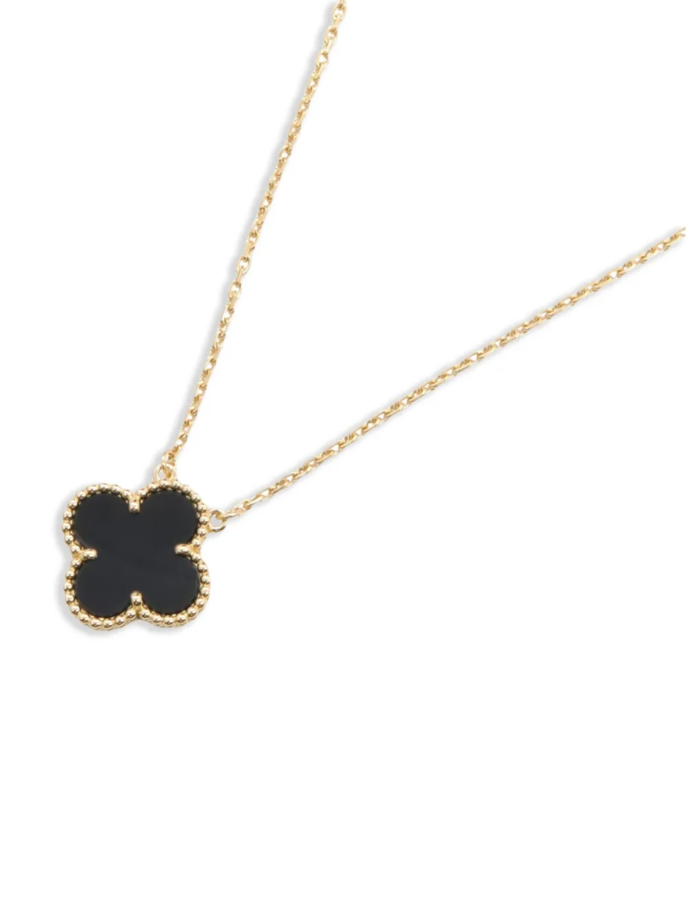 Van Cleef & Arpels Pre-Owned 2010s 18K yellow gold Alhambra necklace | Image 2