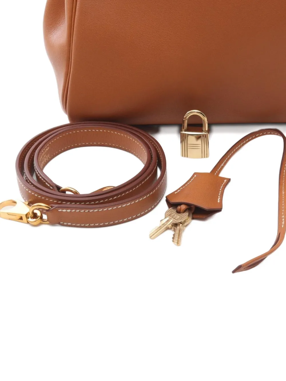 Pre-owned Hermes 1994 Kelly 32 Two-way Handbag In Brown