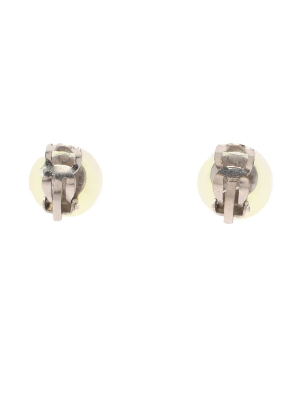 CHANEL Pre-Owned 1986-1988 Interlocking CC-logo earrings | Image 2