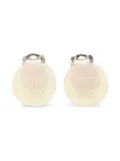 CHANEL Pre-Owned 1986-1988 Interlocking CC-logo earrings - Silver