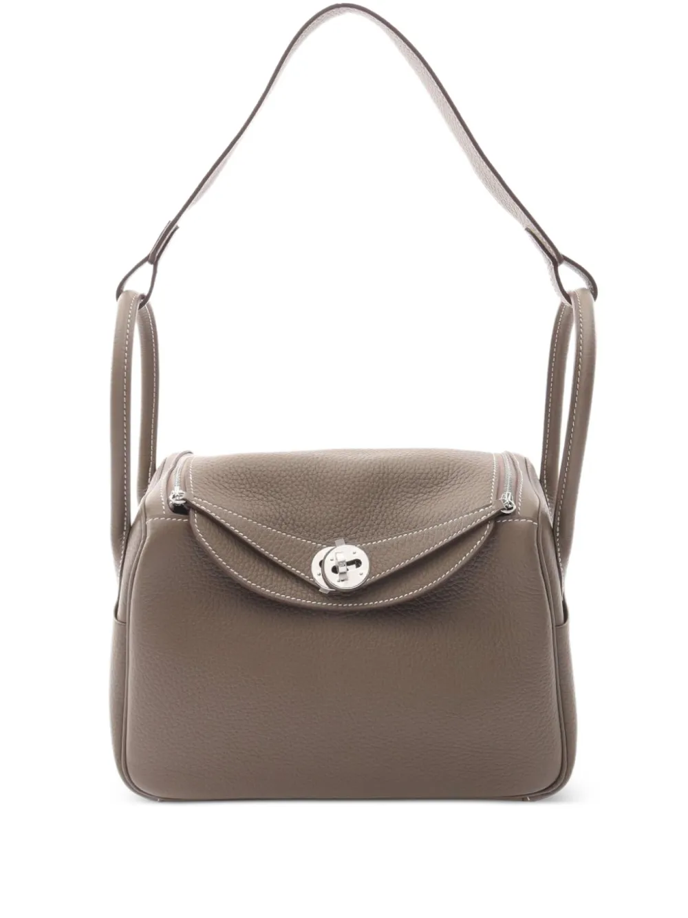 Hermès Pre-Owned 2025 Lindy leather shoulder bag | Grey | Image 1