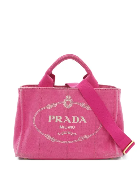 Prada Pre-Owned شنطة يد 'كانابا' بحمالتين من الألفينيات