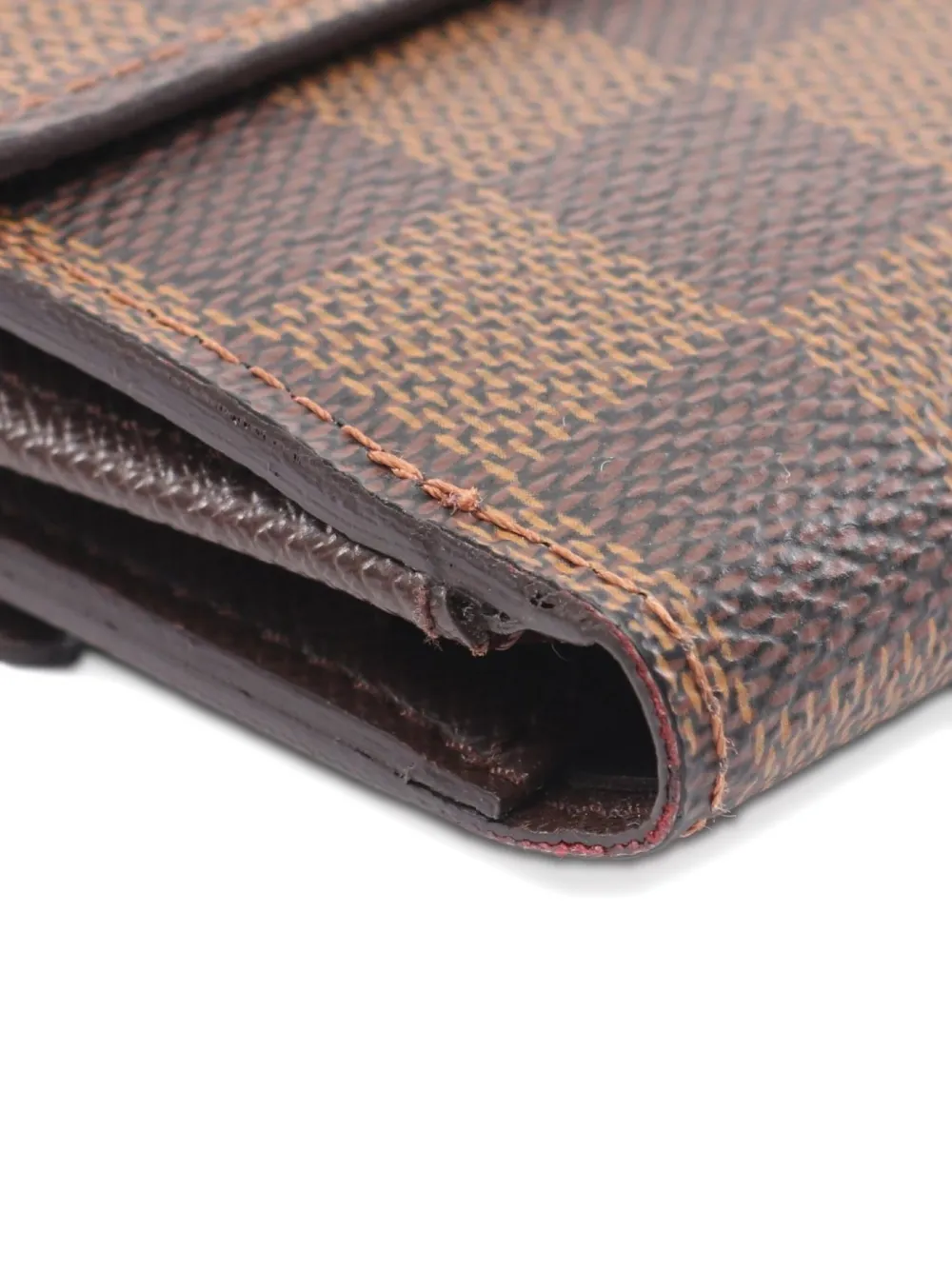 Pre-owned Louis Vuitton 2008 Elise Wallet In Brown
