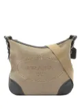 Prada Pre-Owned 2000s logo-jacquard shoulder bag - Neutrals
