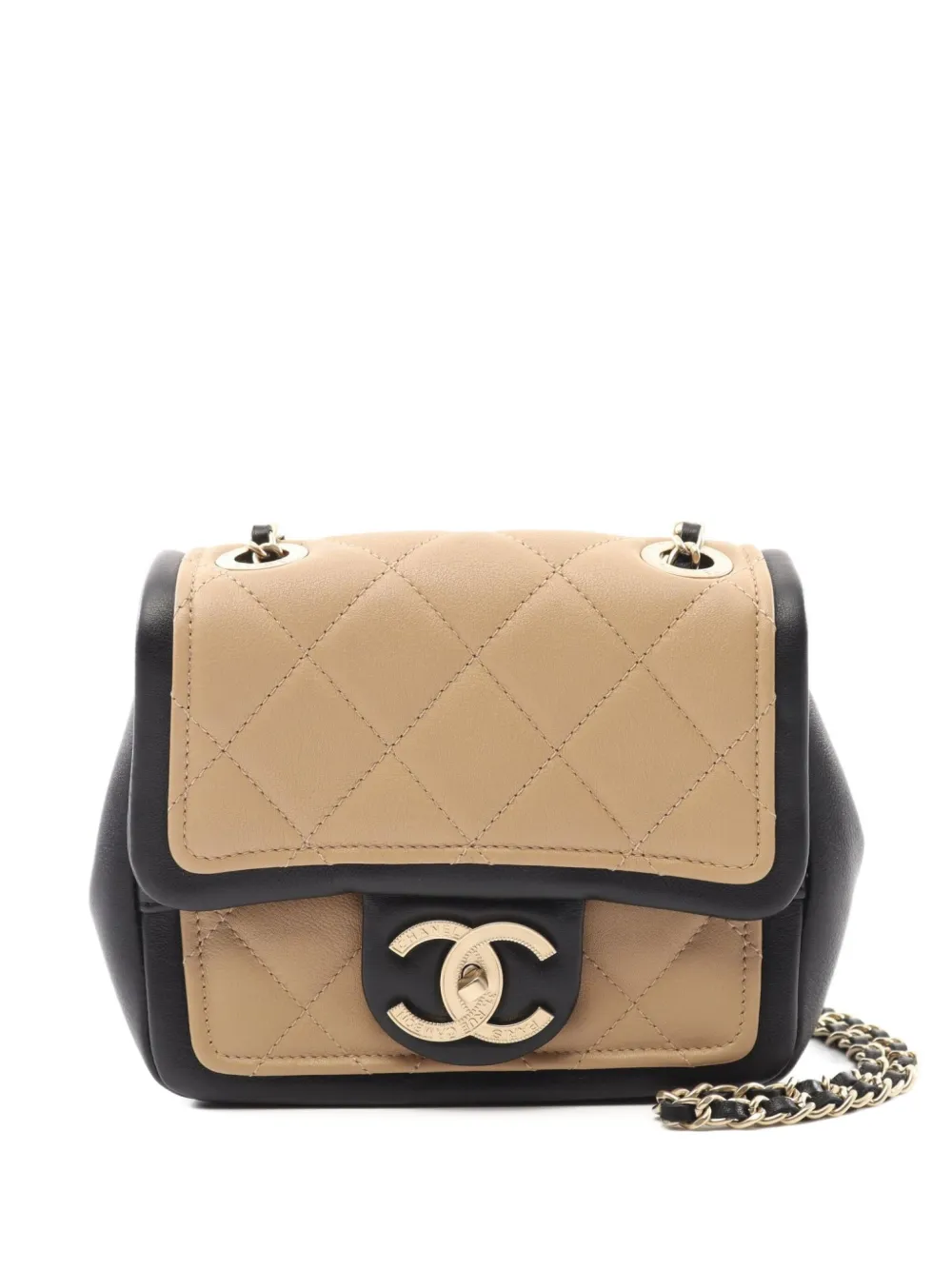 CHANEL Pre-Owned 2014 mini Matelasse Chain bag - ブラック CHANEL Pre-Owned 2014 mini Matelasse Chain bag - ブラック