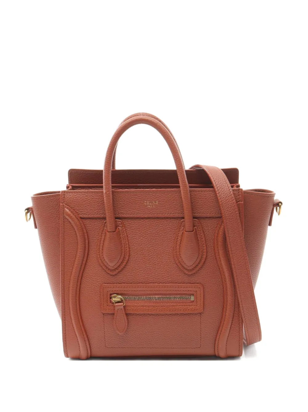 Céline Pre-Owned 2010s レザー ハンドバッグ - オレンジ Céline Pre-Owned 2010s レザー ハンドバッグ - オレンジ