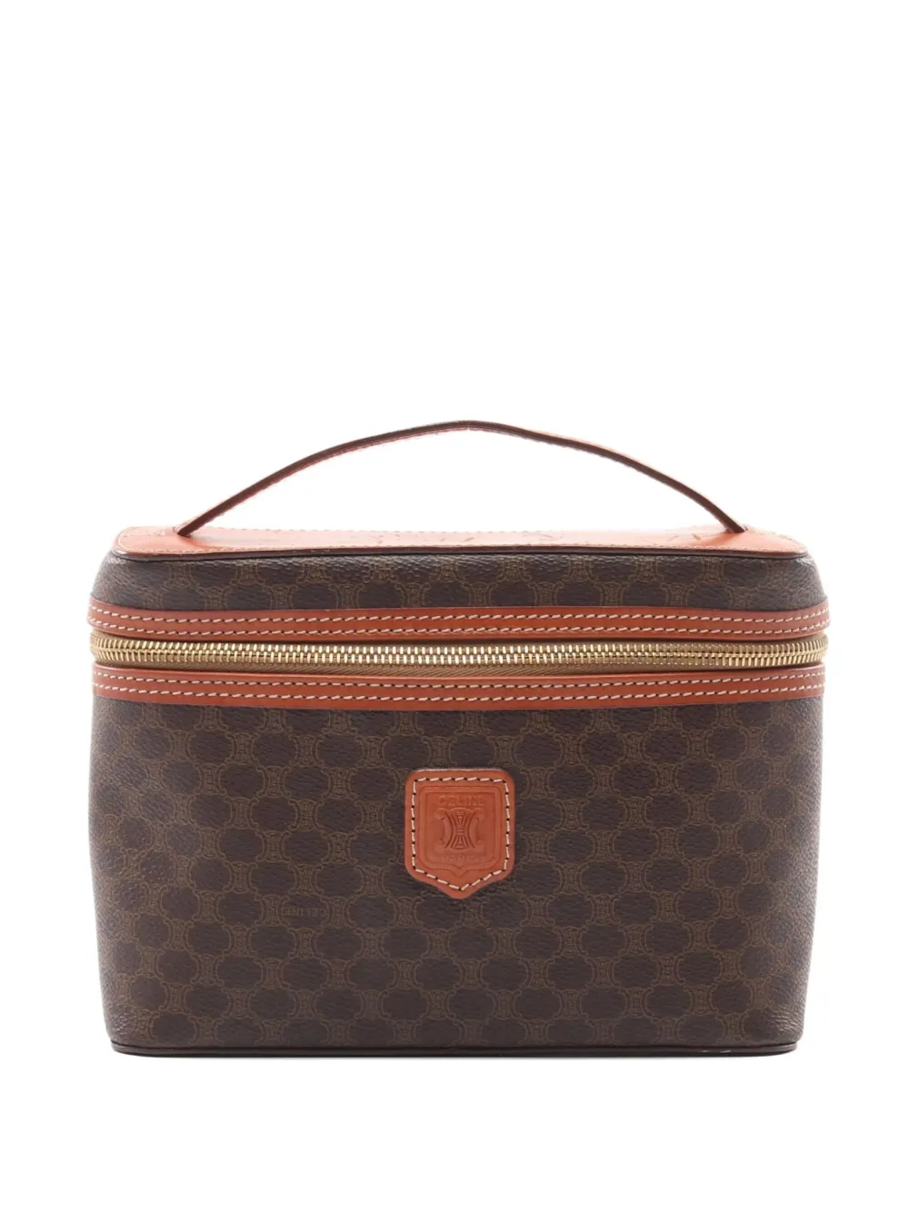 Céline Pre-Owned 2000s Macadam vanity bag | Brown | Image 1