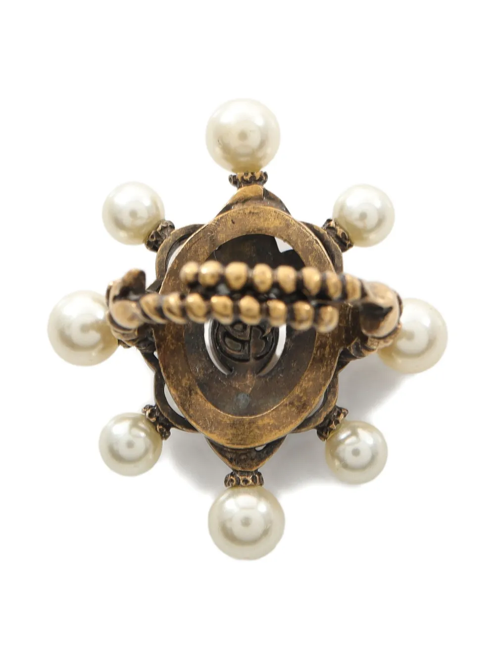 Pre-owned Gucci 2010s Rhinestone-embellished Ring