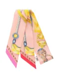 Hermès Pre-Owned 20s Twilly Caval Cades scarf - Pink