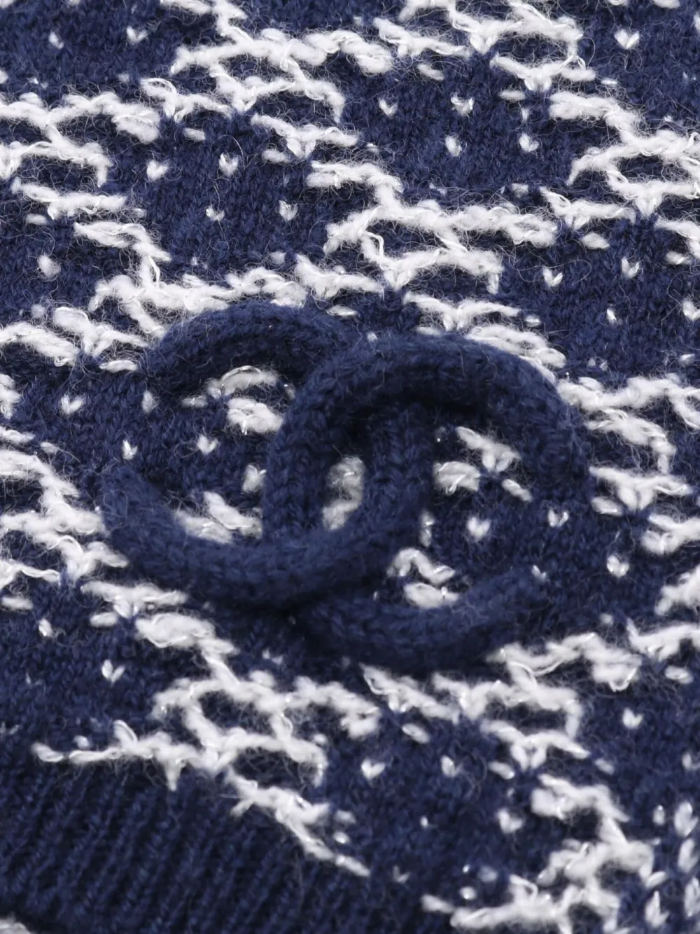 Pre-owned Chanel 1986-1988 Geometric-pattern Scarf