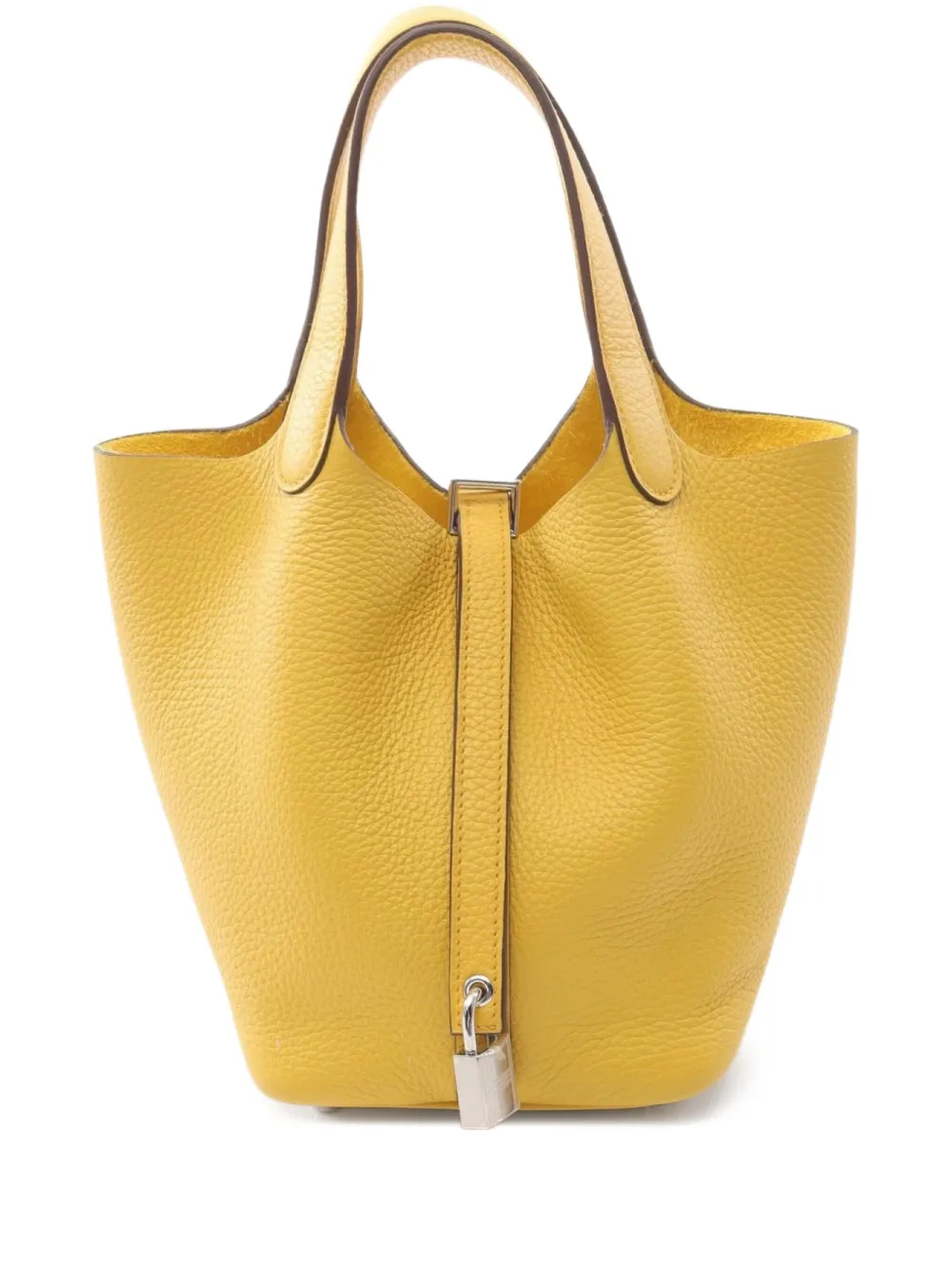 Hermès Pre-Owned 2024 Picotan Lock PM textured leather shoulder bag - Hermès Pre-Owned 2024 Picotan Lock PM textured leather shoulder bag -