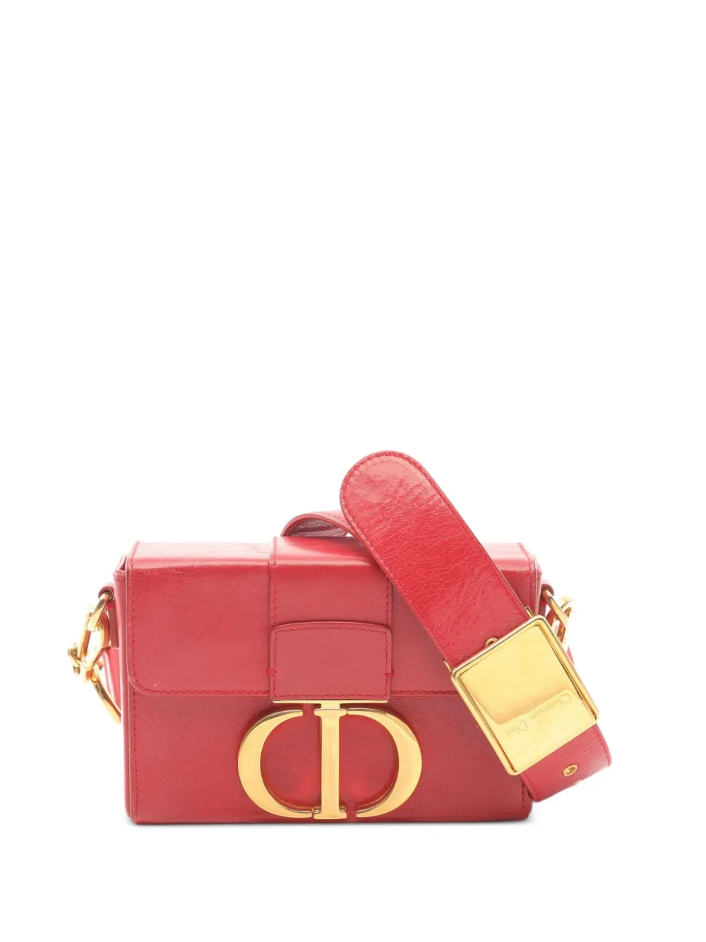 Christian Dior Pre-Owned 2000s logo plaque cross body bag - レッド Christian Dior Pre-Owned 2000s logo plaque cross body bag - レッド
