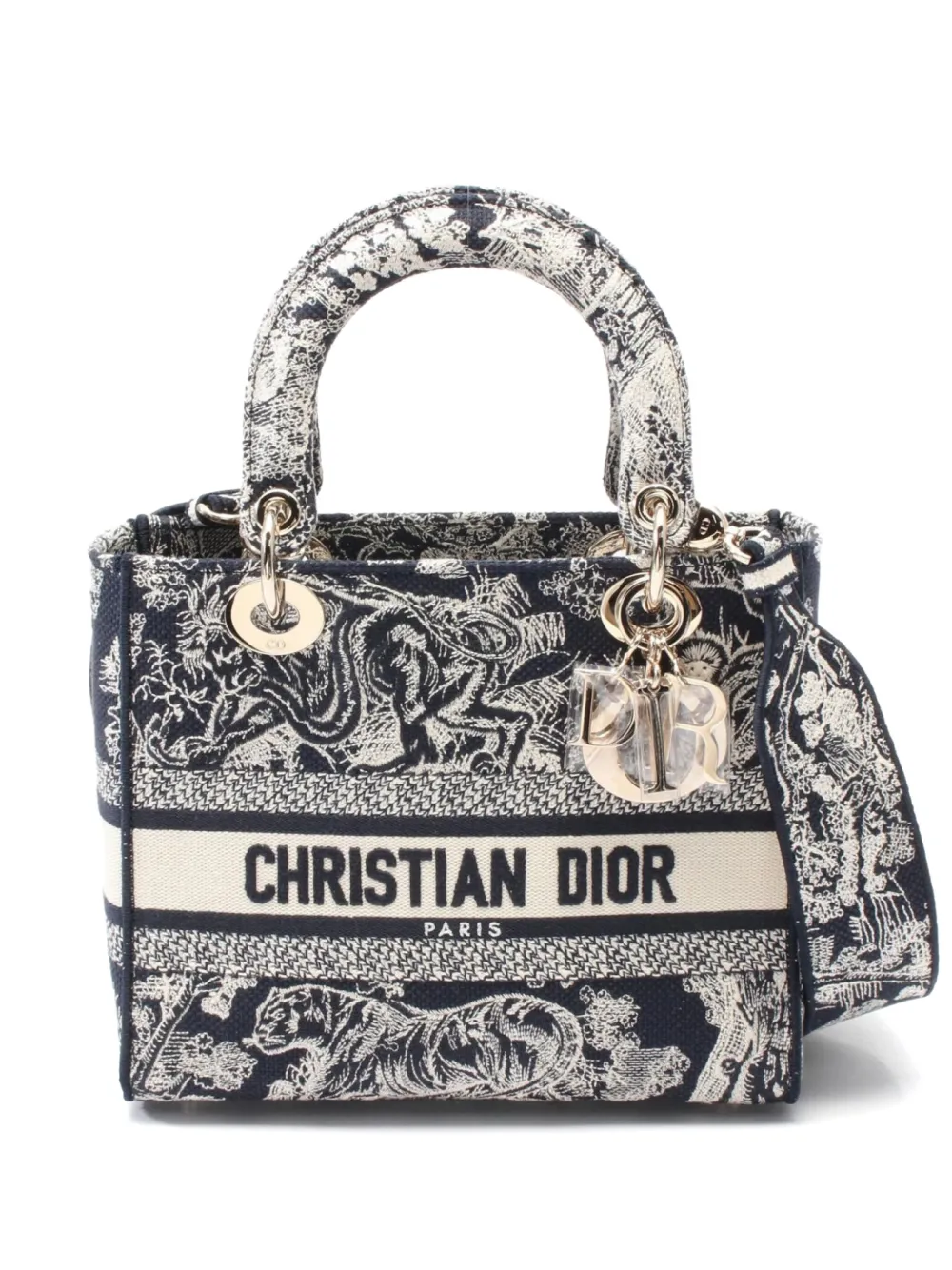 Christian Dior Pre-Owned 2010s medium Lady Di tote bag - ブルー Christian Dior Pre-Owned 2010s medium Lady Di tote bag - ブルー