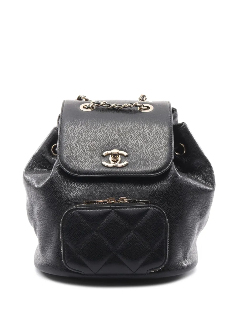 CHANEL Pre-Owned 2021 マテラッセ バックパック - ブラック CHANEL Pre-Owned 2021 マテラッセ バックパック - ブラック