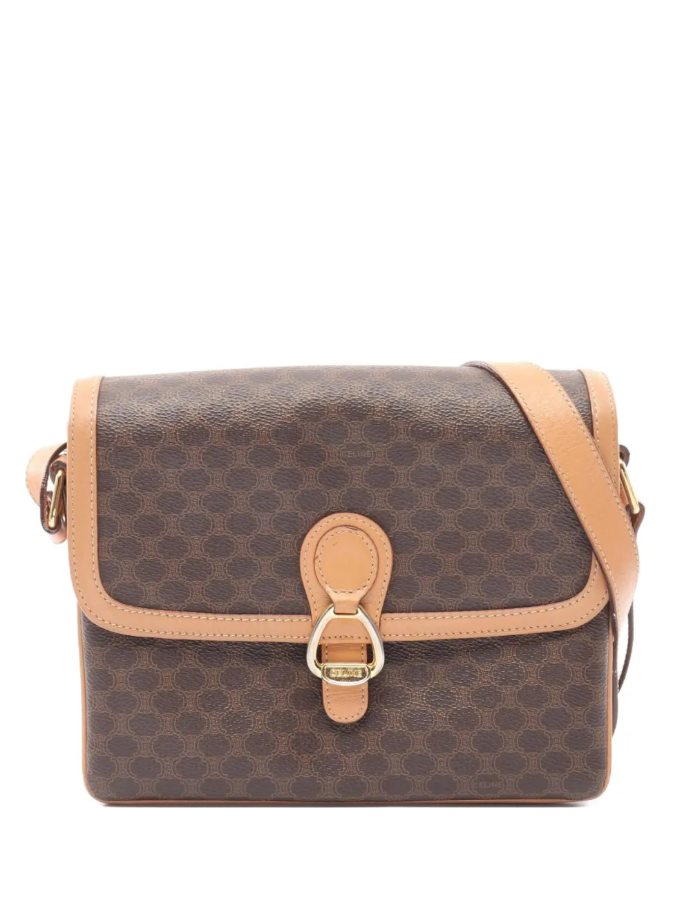 Céline Pre-Owned 2000s Macadam shoulder bag | Brown | Image 1