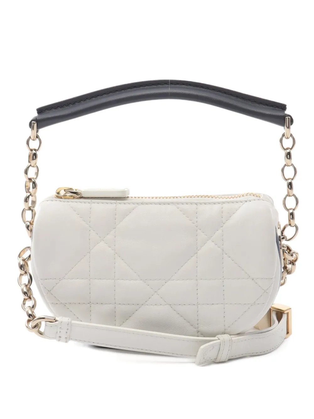 Christian Dior Pre-Owned 2010s スモール ヴェニス 2way ハンドバッグ - ホワイト Christian Dior Pre-Owned 2010s スモール ヴェニス 2way ハンドバッグ - ホワイト