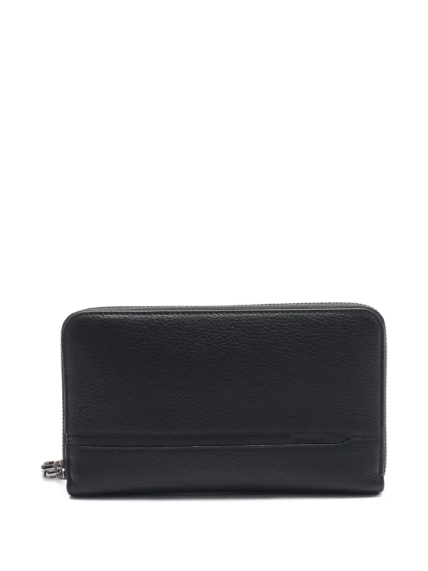 Bvlgari Pre-Owned 2020s zip-around Leather Wallet Black