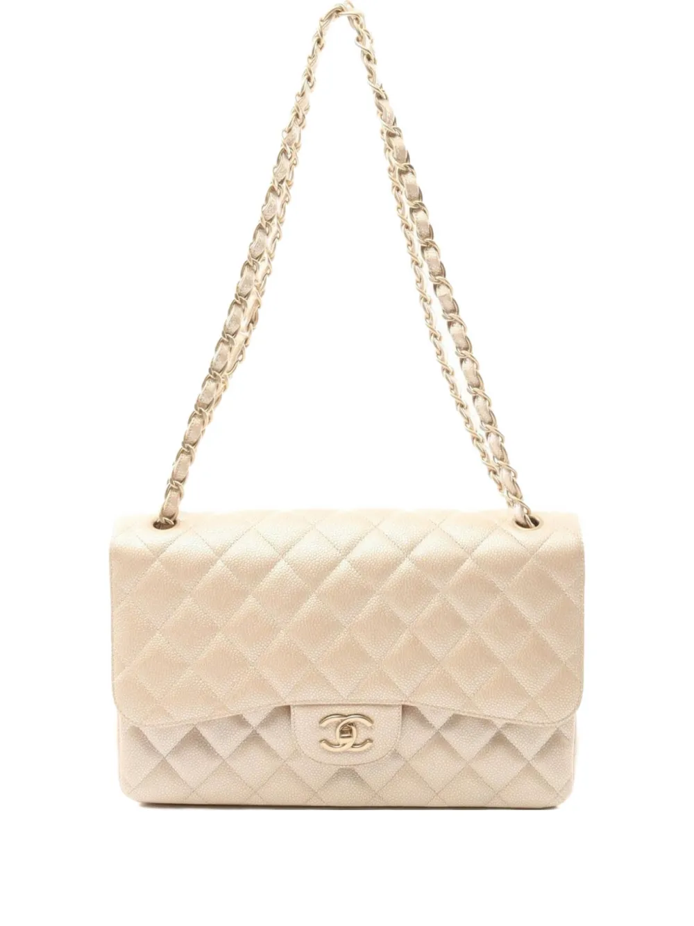 CHANEL Pre-Owned 2012 Double Flap shoulder bag - ニュートラル CHANEL Pre-Owned 2012 Double Flap shoulder bag - ニュートラル