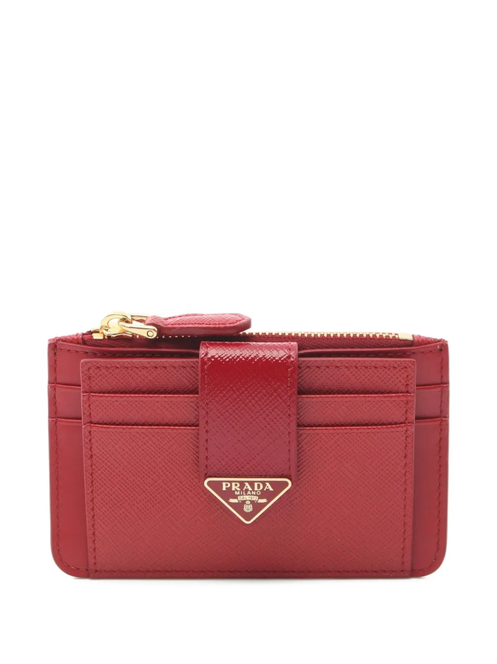 Prada Pre-Owned tarjetero de piel saffiano 2020 | rojo | Image 1