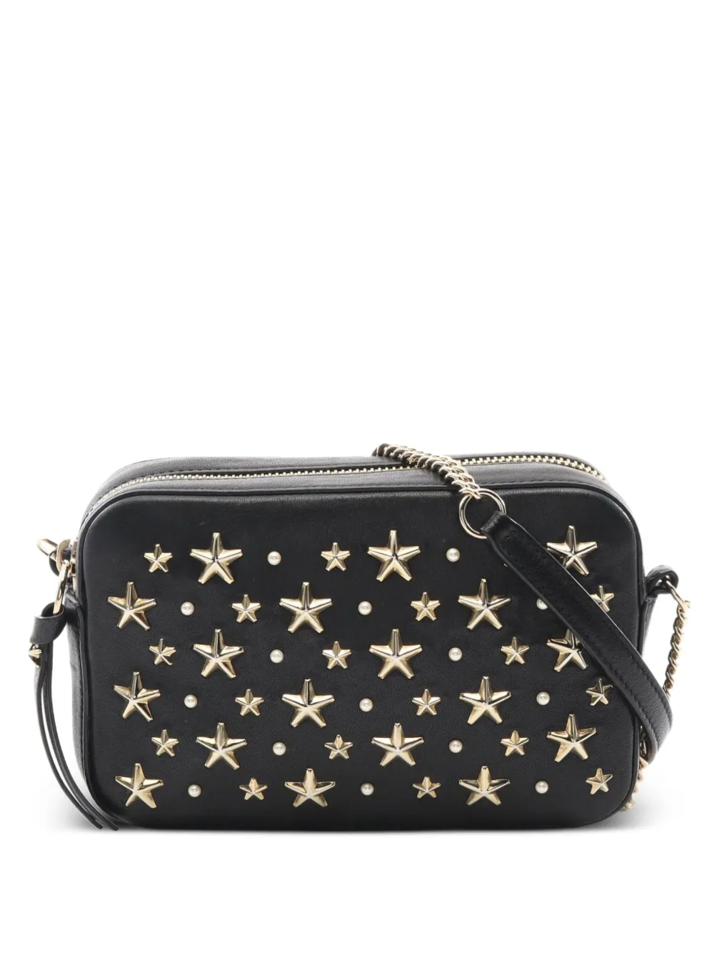 Jimmy Choo Pre-Owned 2010s star-embellished shoulder bag | Black | Image 1