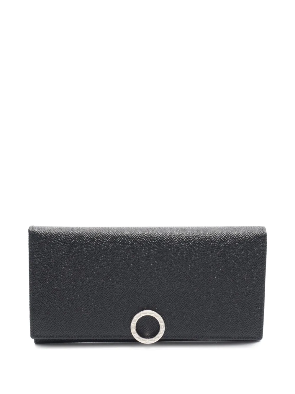 Bvlgari Pre-Owned 2020 strukturiertes Portemonnaie mit Logo-Schild | Schwarz | Image 1