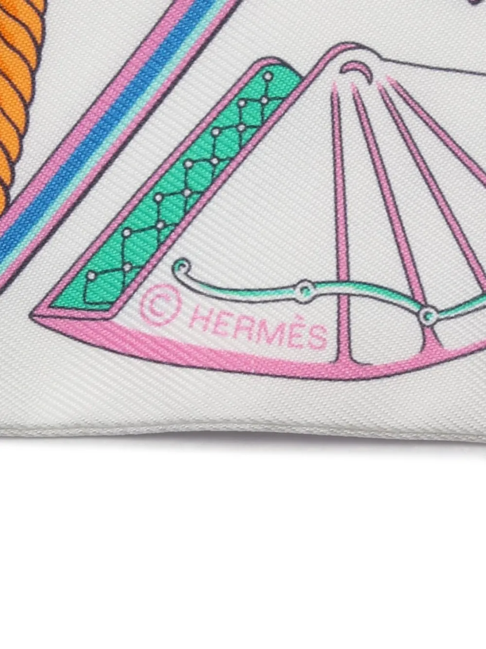 Pre-owned Hermes 2020s Les Voitures A Transformation Silk Scarf