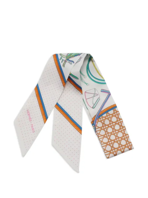 Hermès Pre-Owned 2020s Les Voitures A Transformation silk scarf