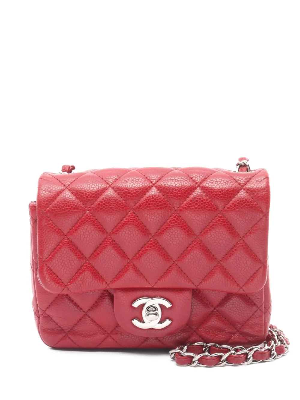 CHANEL Pre-Owned 2012 マトラッセ チェーン ショルダーバッグ ミニ - レッド CHANEL Pre-Owned 2012 マトラッセ チェーン ショルダーバッグ ミニ - レッド