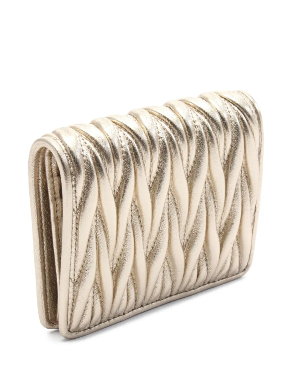 Miu Miu Pre-Owned cartera metalizada de matelassé 2020 | Image 2