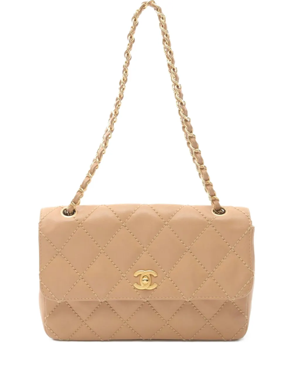 CHANEL Pre-Owned 2003-2004 Flap handbag - BEIGE CHANEL Pre-Owned 2003-2004 Flap handbag - BEIGE