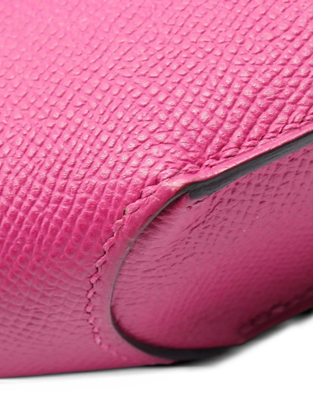 Pre-owned Hermes 2017 Midi Schersch Clutch Bag In Pink