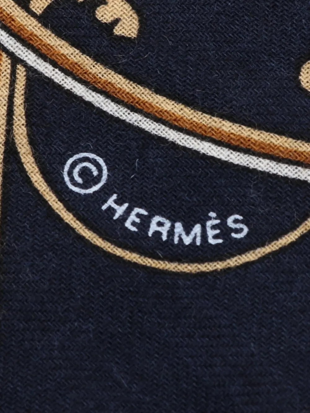 Hermès Pre-Owned écharpe Les Voitures (années 2020) | Image 2