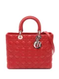 Christian Dior Pre-Owned 2010s large Lady Dior handbag - Red