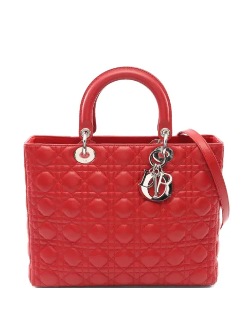 Christian Dior Pre-Owned 2010s large Lady Dior handbag