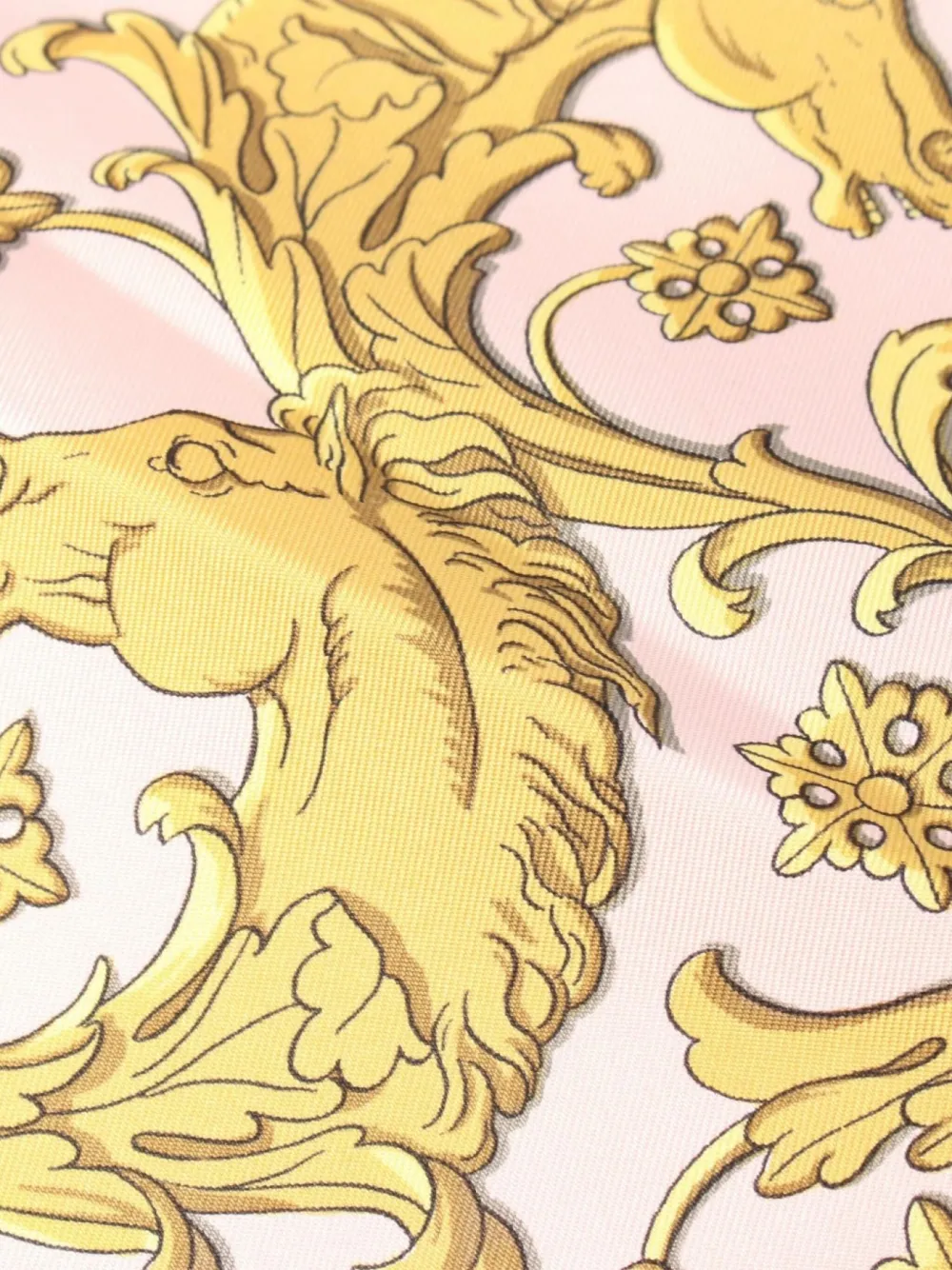 Pre-owned Hermes 2010s La Promenade De Longchamps Silk Scarf