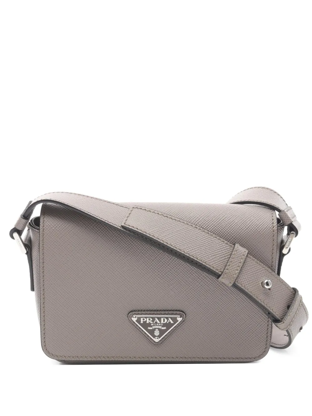 Prada Pre-Owned 2010s Saffiano leather cross body bag | Grey | Image 1
