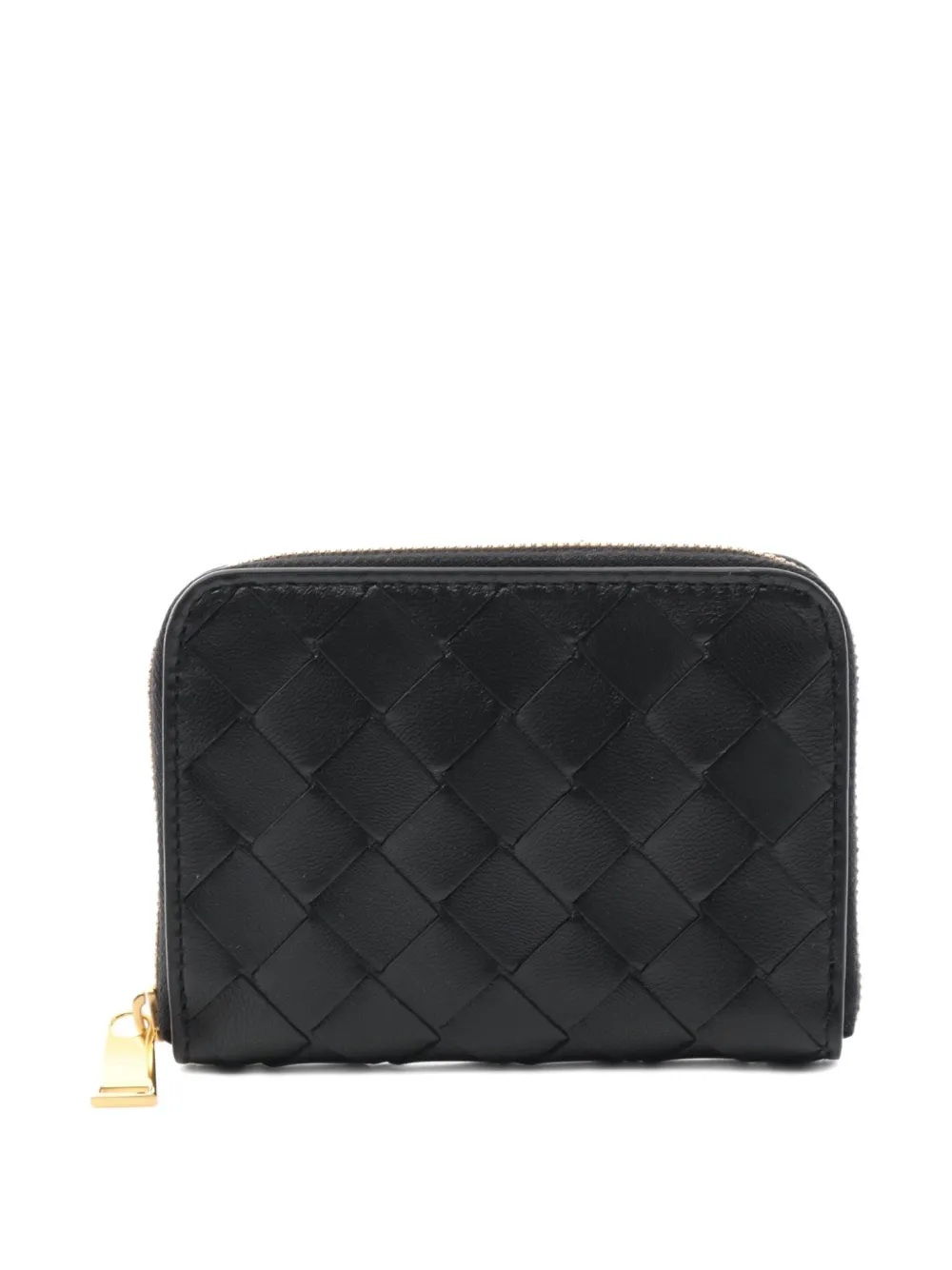 Bottega Veneta Pre-Owned 2020s Intrecciato leather coin purse | Black | Image 1