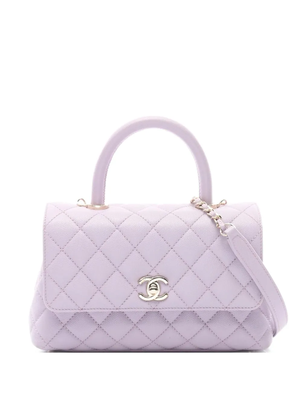 CHANEL Pre-Owned 2021s Coco Flap Matelasse handbag | Purple | Image 1