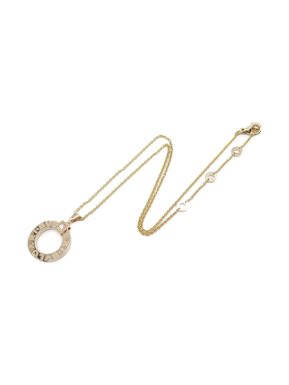 Bvlgari Pre-Owned 2010s 18K rose gold diamond necklace | Women | Image 2