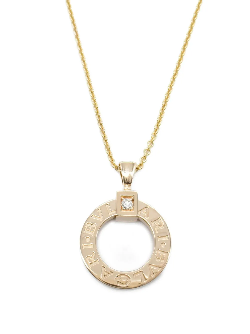 Bvlgari Pre-Owned 2010s ダイヤモンド ネックレス 18Kローズゴールド - ピンク Bvlgari Pre-Owned 2010s ダイヤモンド ネックレス 18Kローズゴールド - ピンク