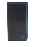 Louis Vuitton Pre-Owned 2019 Taiga Portefeuille Brazza Bifold leather wallet - Black
