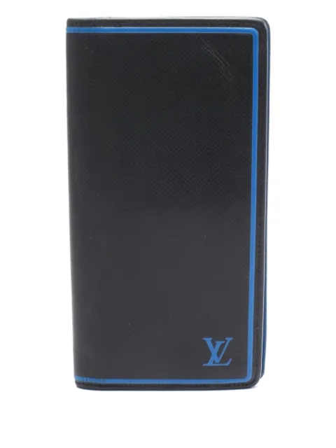 Louis Vuitton Pre-Owned cartera plegable Taiga Portefeuille Brazza de piel 2019 