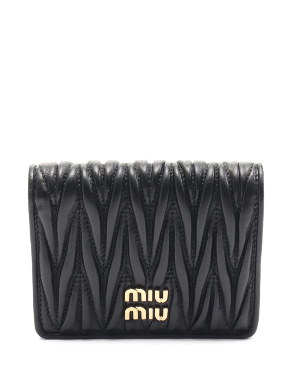 Miu Miu Pre-Owned cartera de piel capitonada 2020 | negro | Image 1