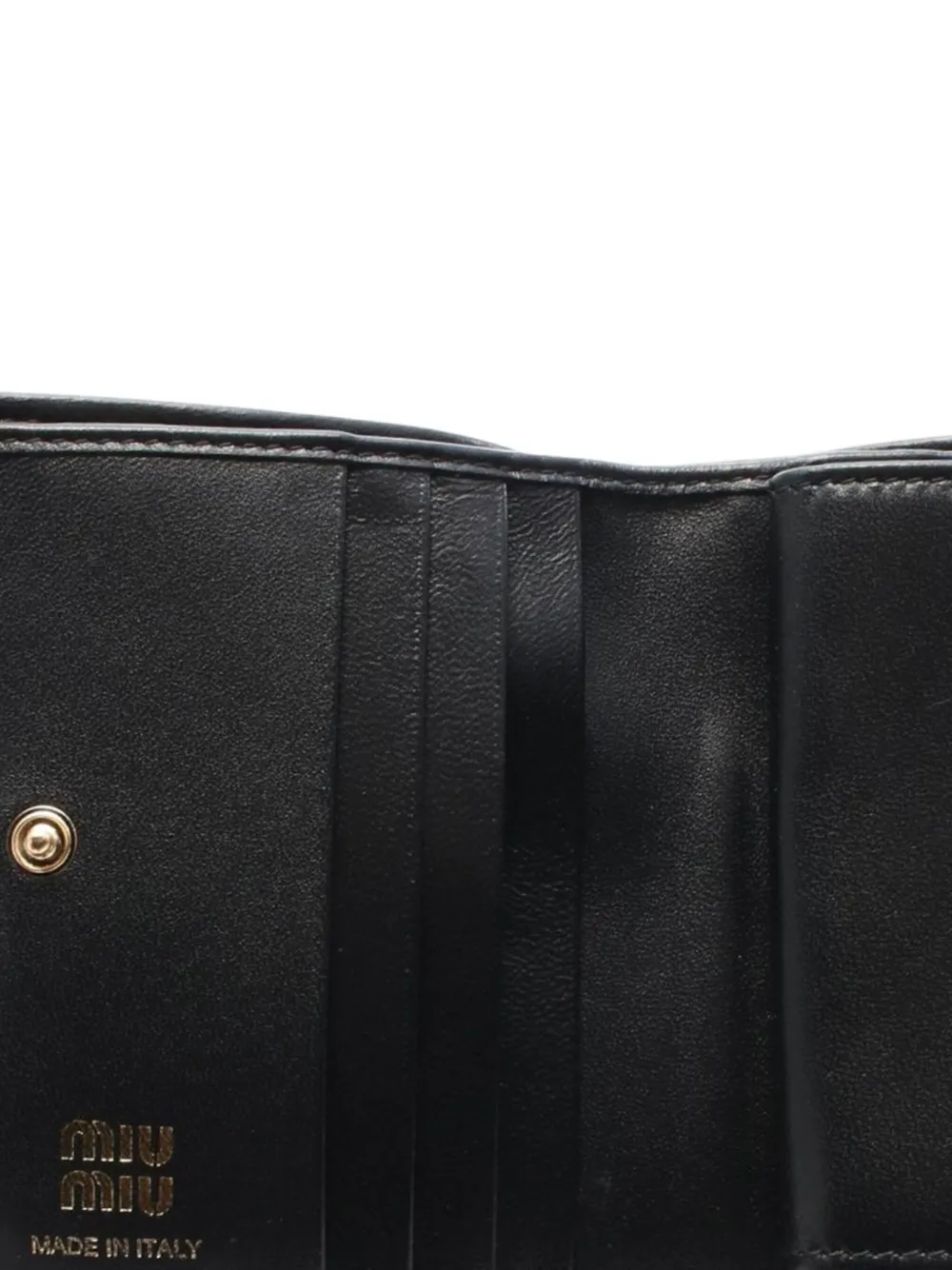 Pre-owned Miu Miu 2020s Quilted Leather Wallet