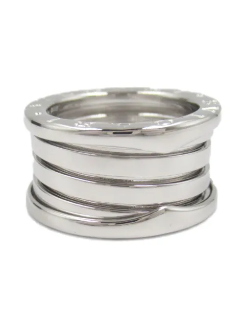 Bvlgari Pre-Owned 2010s 18K white gold B.zero1 ring