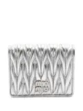 Miu Miu Pre-Owned 2020s Matelasse bi-fold leather wallet - Silver